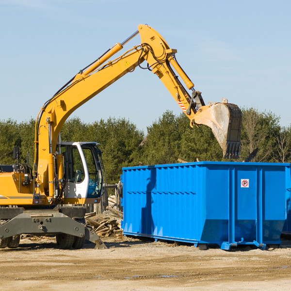 can i choose the location where the residential dumpster will be placed in Chappell Hill Texas